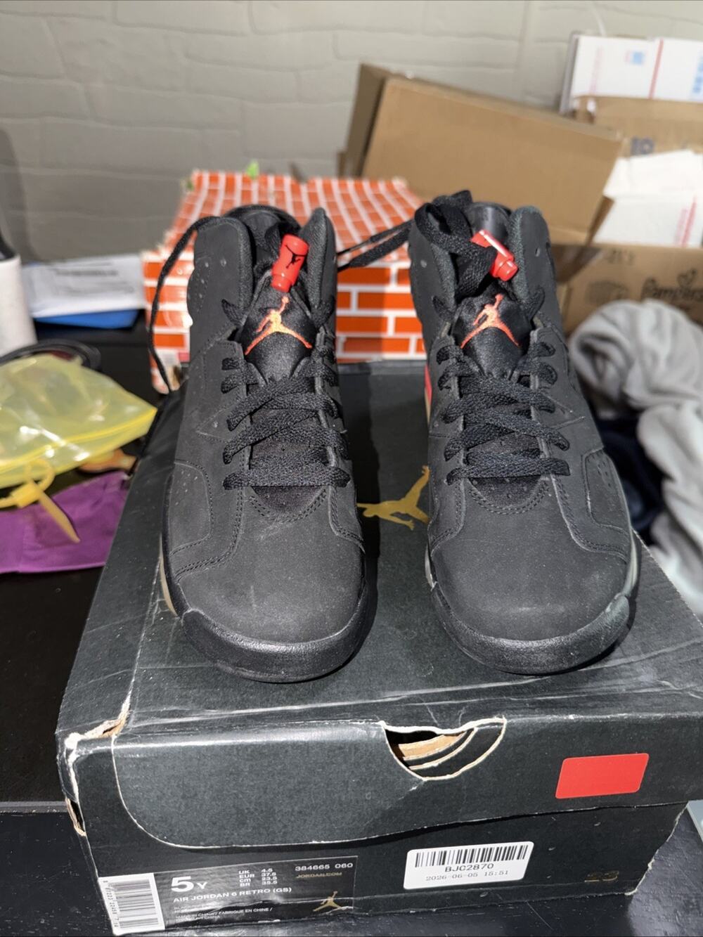 Size 5 (GS) - Jordan 6 Retro 2019 Mid Infrared